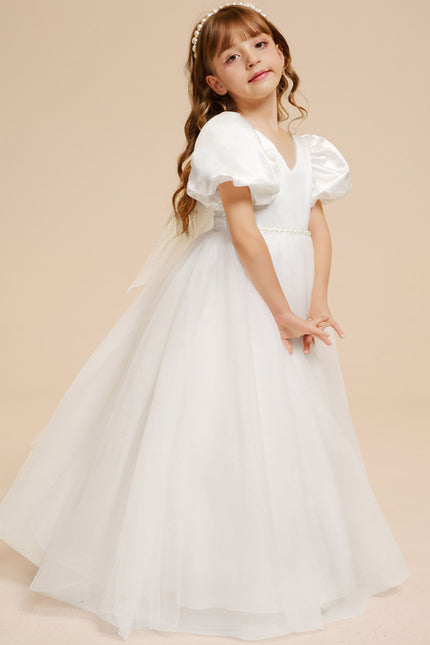 Robe De Princesse Satin Blanc Nuptiale - gallery 9