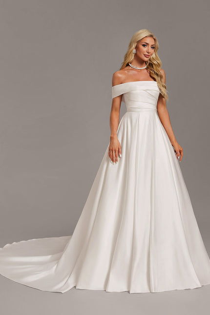 Robe De Princesse Satinée Élégante - gallery 2