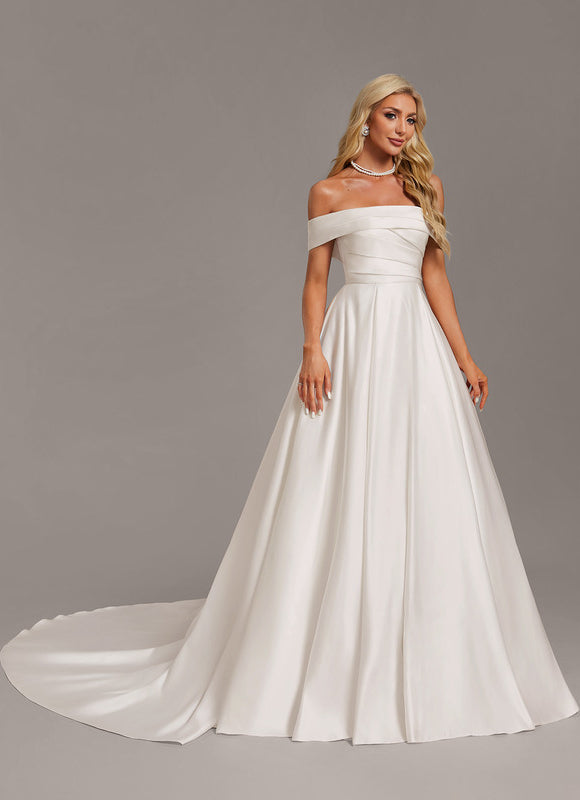 Robe De Princesse Satinée Élégante - gallery 2