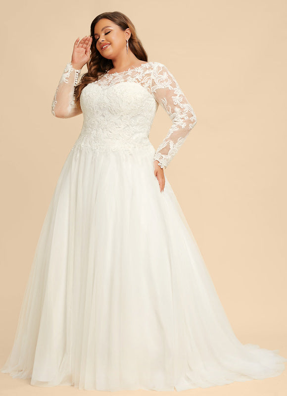 Robe De Princesse Nuptiale Tulle Ornée - gallery 6