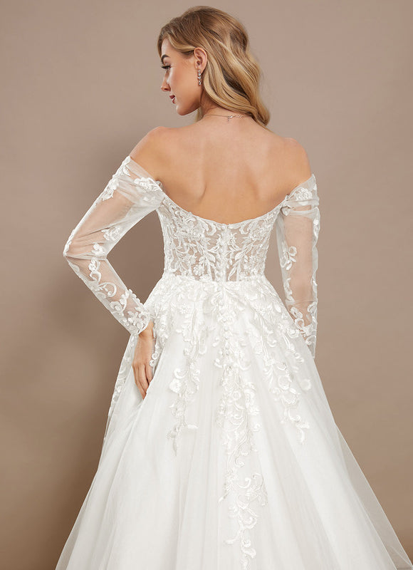 Robe De Princesse En Tulle Ornée - gallery 4