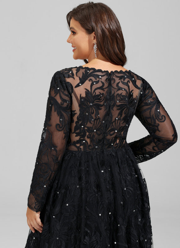 Robe De Princesse Noir Scintillant - gallery 8