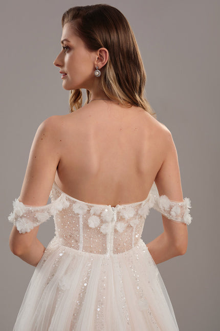 Robe De Mariee Princesse A Paillette - gallery 5