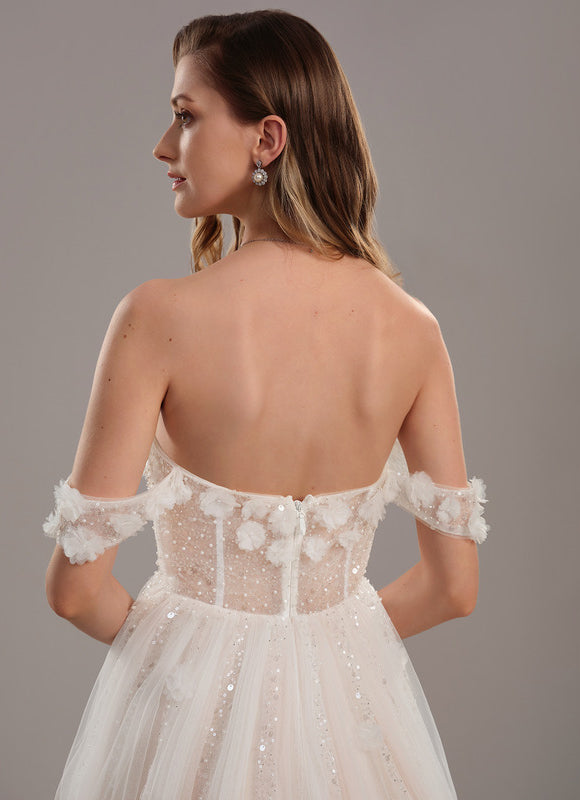 Robe De Mariee Princesse A Paillette - gallery 5