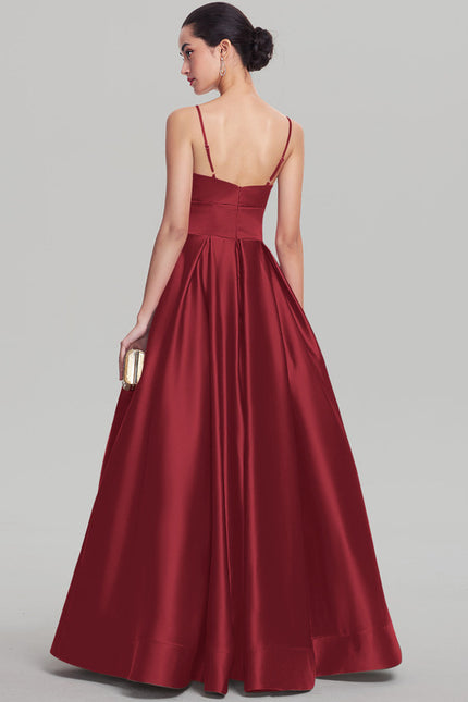 Robe De Princesse Satinée Longue - gallery 1