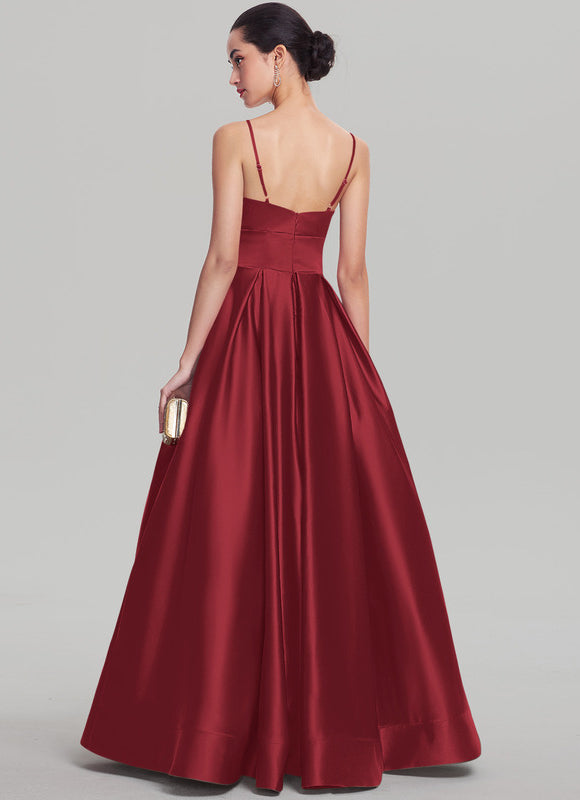 Robe De Princesse Satinée Longue - gallery 1