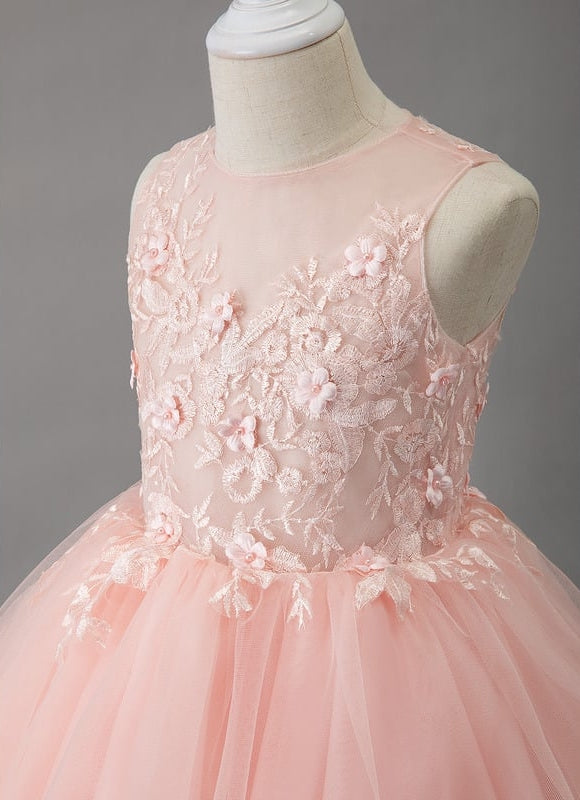 Robe De Princesse Tulle Pêche - gallery 1