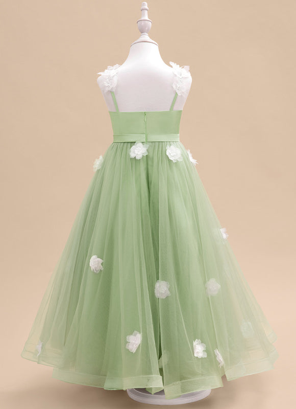 Robe De Princesse Verte Délicate - gallery 4