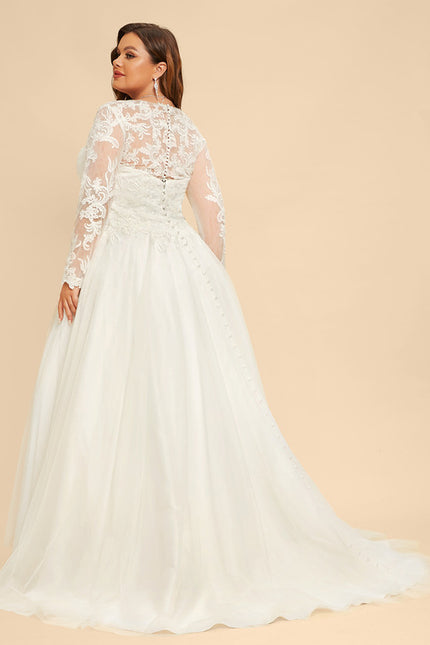 Robe De Princesse Nuptiale Tulle Ornée - gallery 9