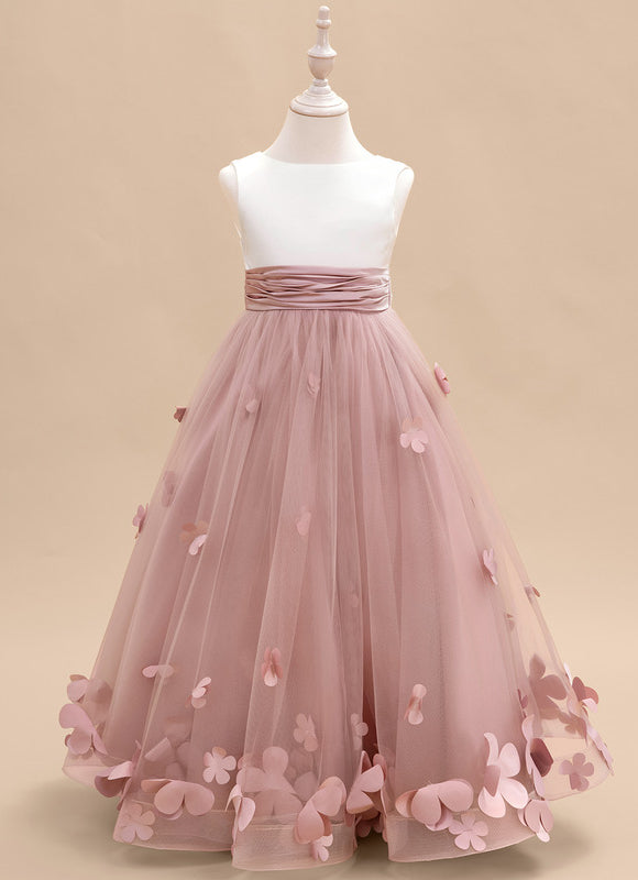 Robe De Princesse Florale Rose - gallery 1