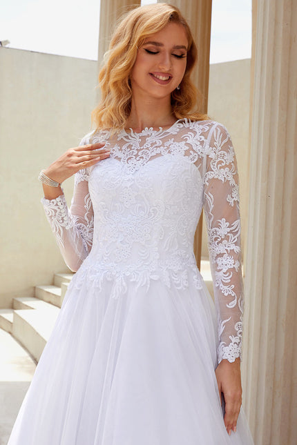 Robe De Princesse Élégante Blanche - gallery 5