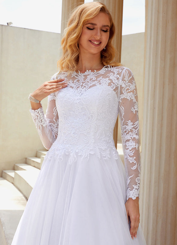 Robe De Princesse Élégante Blanche - gallery 5