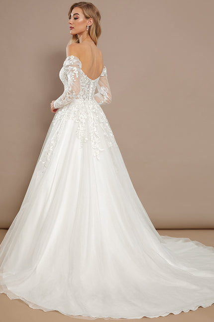 Robe De Princesse En Tulle Ornée - gallery 5