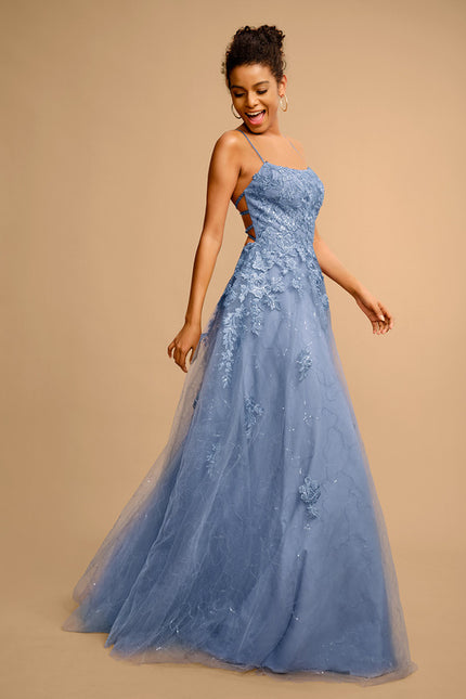 Robe De Princesse Satinée Céleste - gallery 3