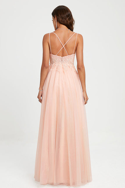 Robe De Princesse Rose Scintillante - gallery 1
