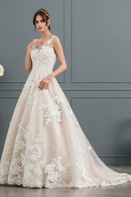 Robe De Princesse De Mariée Florale - gallery 1