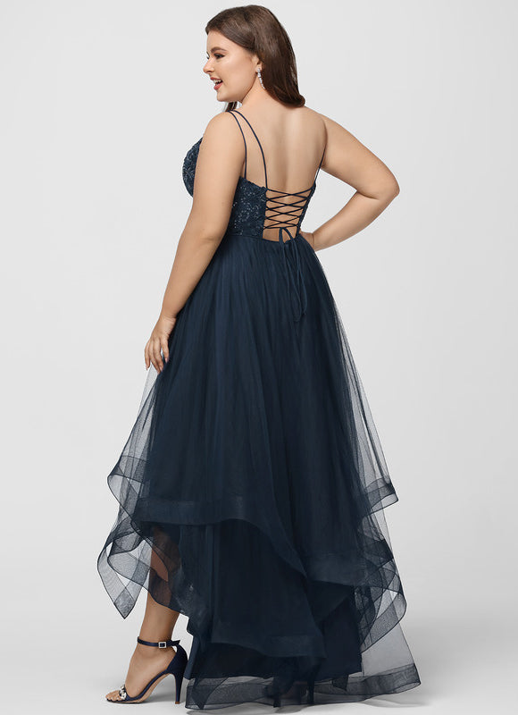 Robe De Princesse Asymétrique Marine - gallery 6