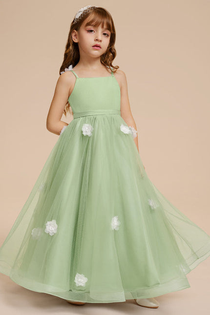 Robe De Princesse Verte Délicate - gallery 3