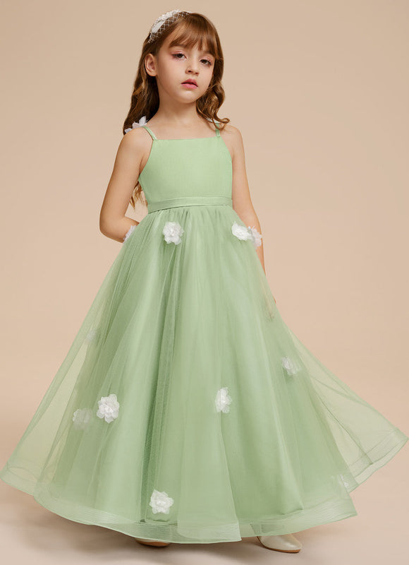 Robe De Princesse Verte Délicate - gallery 3