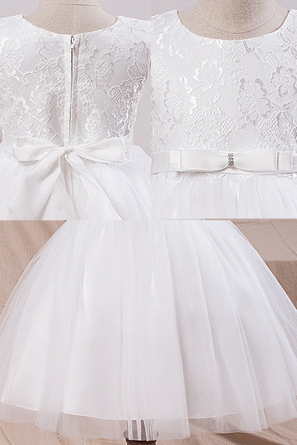 Robe De Princesse Enfantine Blanche - gallery 1