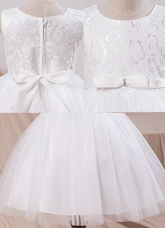 Robe De Princesse Enfantine Blanche - gallery 1