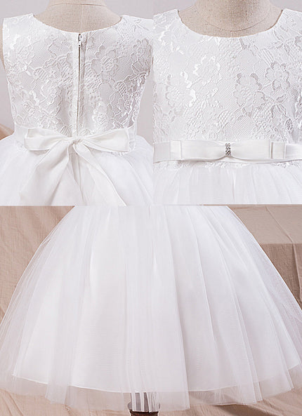 Robe De Princesse Enfantine Blanche - gallery 1