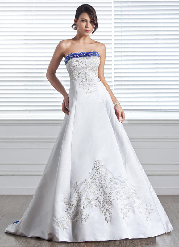 Robe De Princesse Satinée Brodée