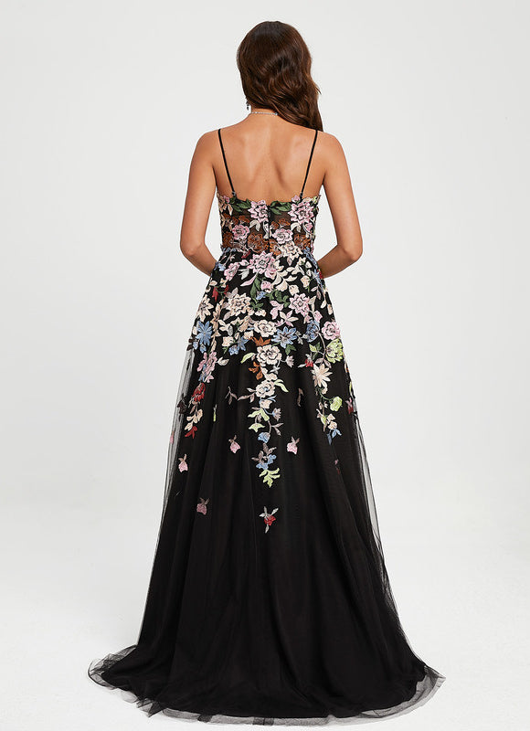 Robe De Princesse Florale Transparente - gallery 5