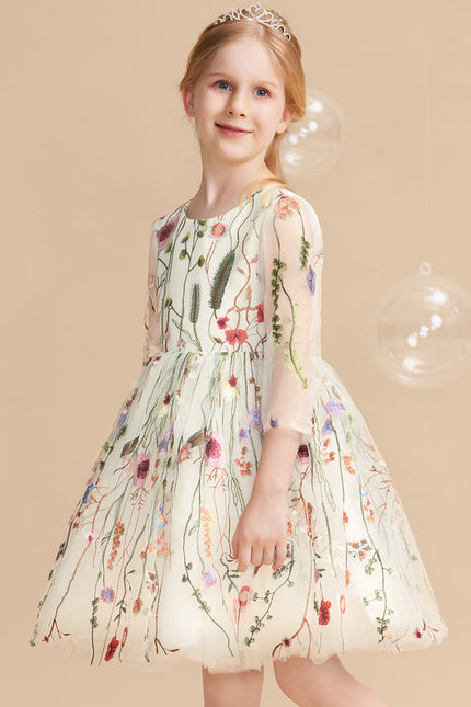 Robe De Princesse Brodée Délicate