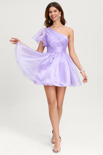 Robe De Princesse Lilas Asymétrique - gallery 6