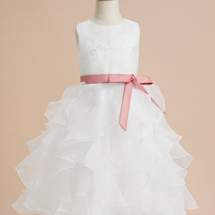 Robe De Princesse Blanche Volants