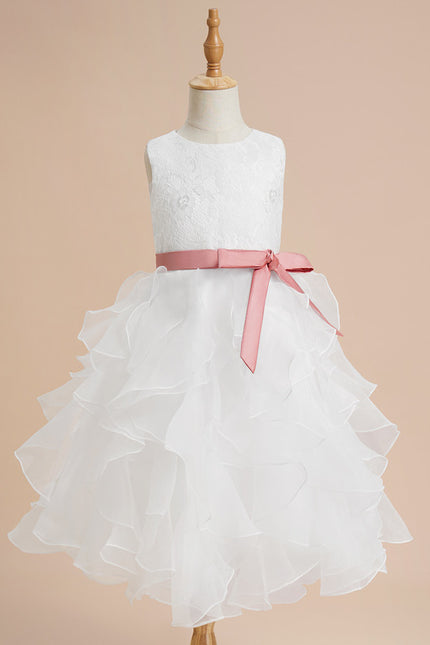 Robe De Princesse Blanche Volants