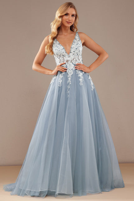 Robe De Princesse En Tulle Brodé - gallery 1