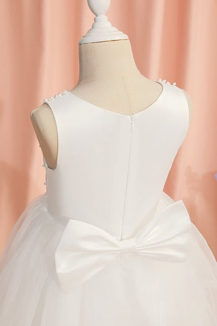 Robe De Princesse Satin Crème - gallery 6