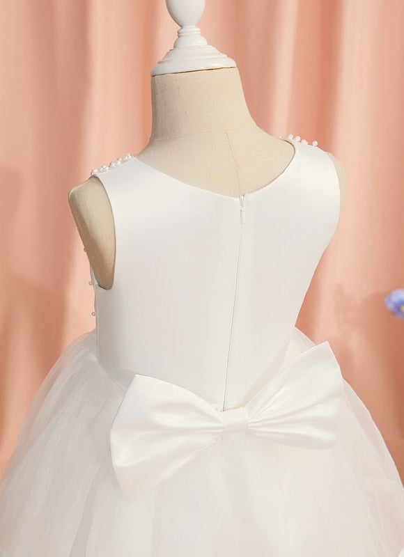 Robe De Princesse Satin Crème - gallery 6