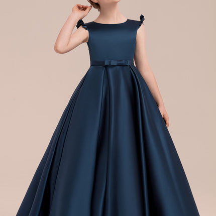 Robe De Princesse Satinée Grise
