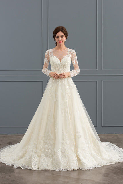 Robe De Princesse Élégance Florale - gallery 1