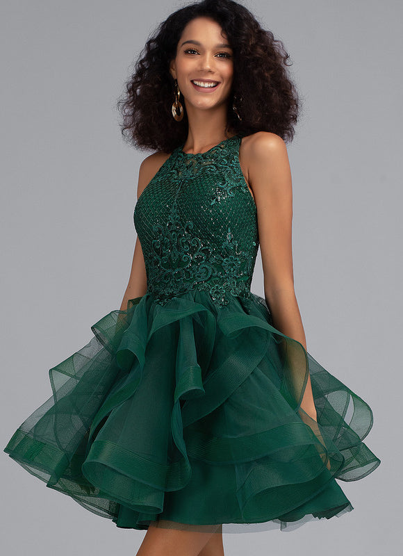 Robe De Princesse Cocktail Émeraude