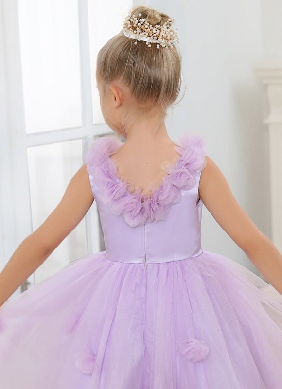 Robe De Princesse Lilas Évasée - gallery 5