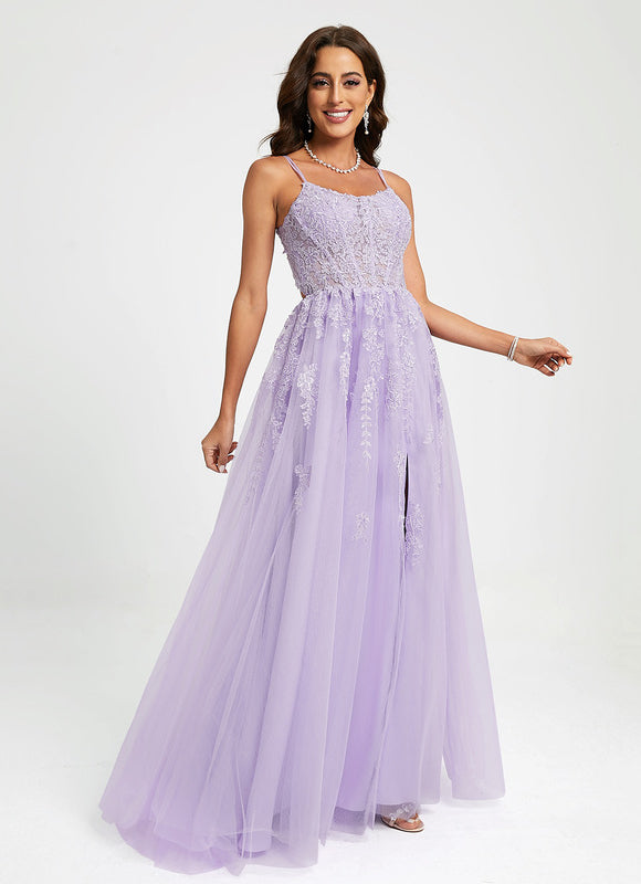 Robe De Princesse Violette Délicate - gallery 4