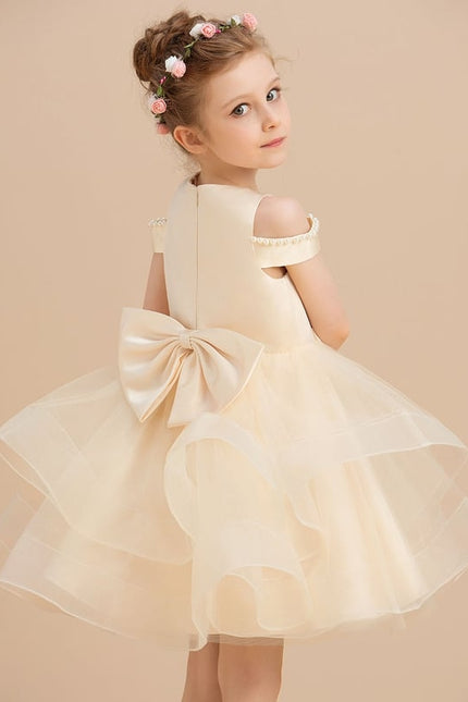 Robe De Princesse Satin Crème