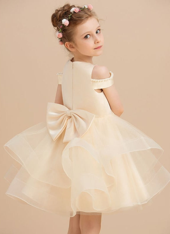 Robe De Princesse Satin Crème