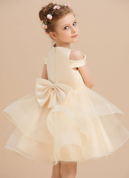Robe De Princesse Satin Crème