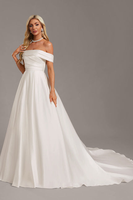 Robe De Princesse Satinée Élégante - gallery 3