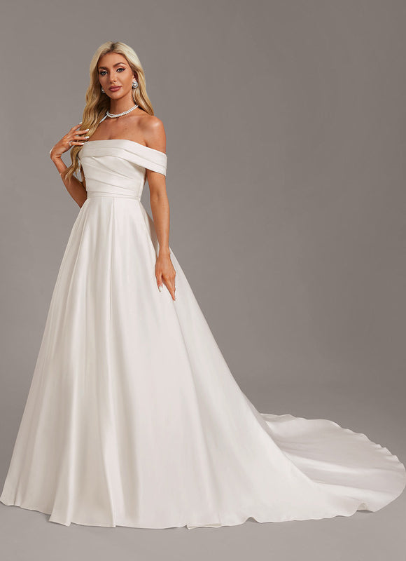 Robe De Princesse Satinée Élégante - gallery 3