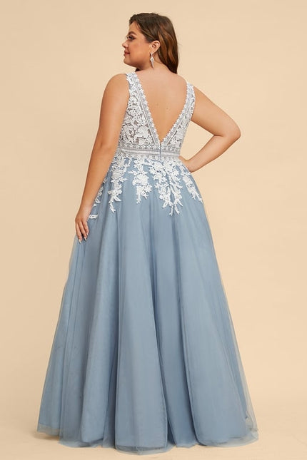 Robe De Princesse Tulle Bleu Clair - gallery 7